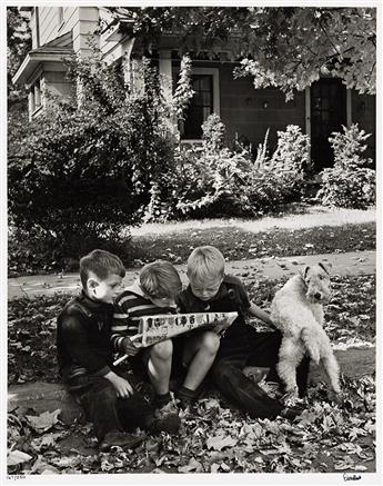 ALFRED EISENSTAEDT (1898-1995) An American Block, Hamilton, Ohio. 1943; printed 1995.                                                            